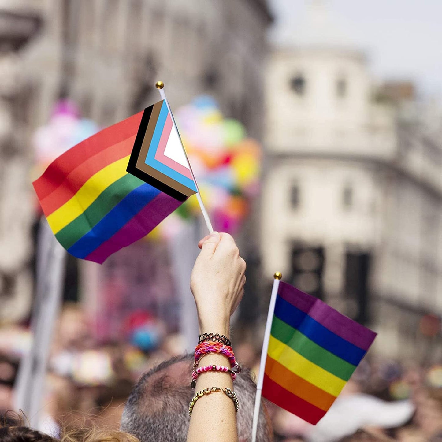 Mini Progressive Pride Flag